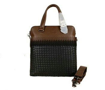 Bottega Veneta intrecciato VN tote 1153068-1 black&khaki
